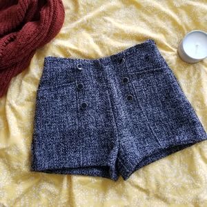 Forever 21 wool-blend tweed shorts